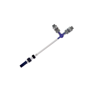 Conector din aguja con llave de tres vías