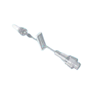 Válvula sin aguja con línea de extensión